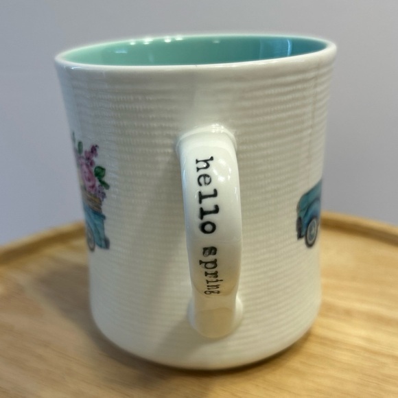 Sheffield Home Hello Spring Vintage Blue Truck 18 oz. Stoneware Coffee Mug Cup - Picture 2 of 5